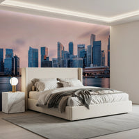 Skyscrapers at Twilight Wall Mural