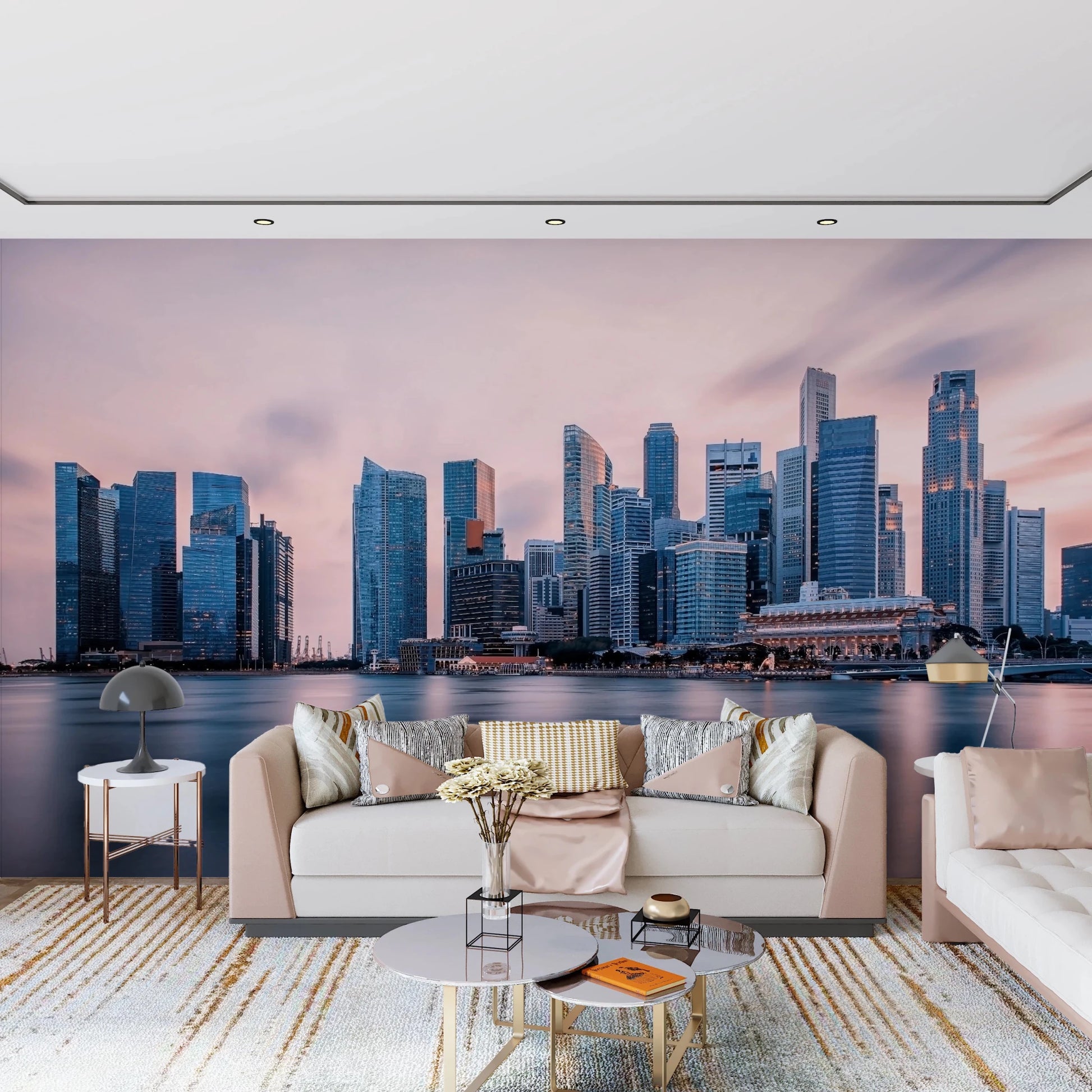 Skyscrapers at Twilight Wall Mural