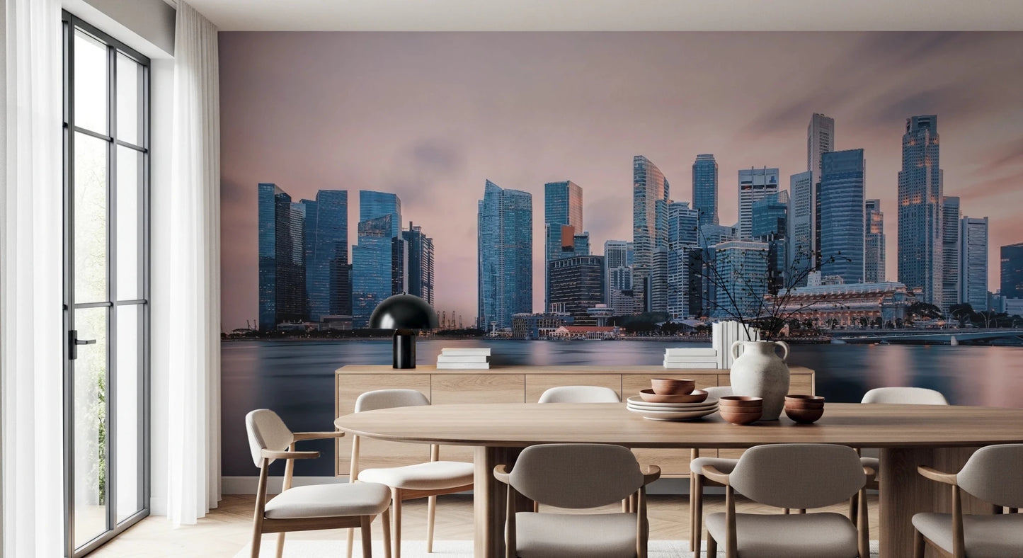 Skyscrapers at Twilight Wall Mural