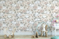 Sleeping Woodland Beige Wallpaper