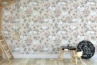 Sleeping Woodland Beige Wallpaper