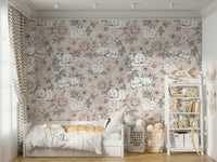 Sleeping Woodland Beige Wallpaper
