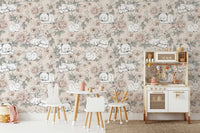 Sleeping Woodland Beige Wallpaper