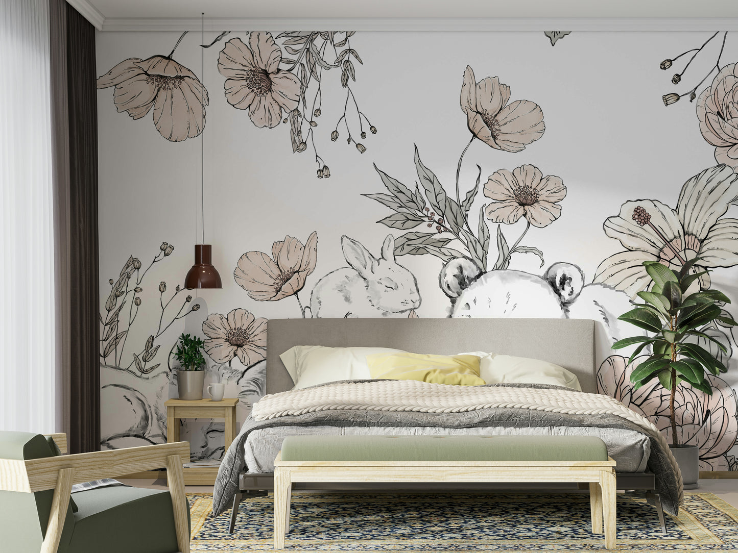 Sleeping Woodland Mural