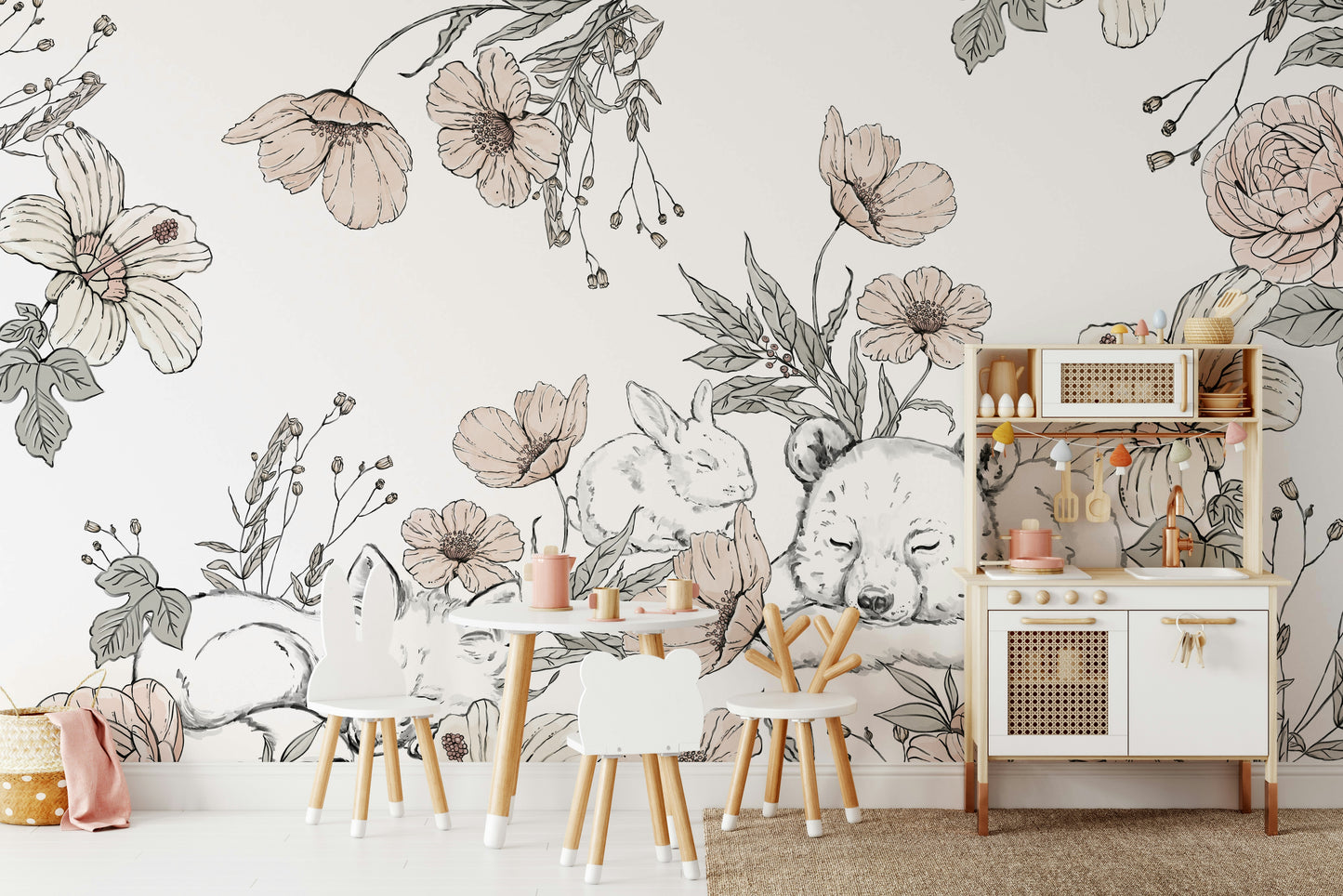 Sleeping Woodland Mural