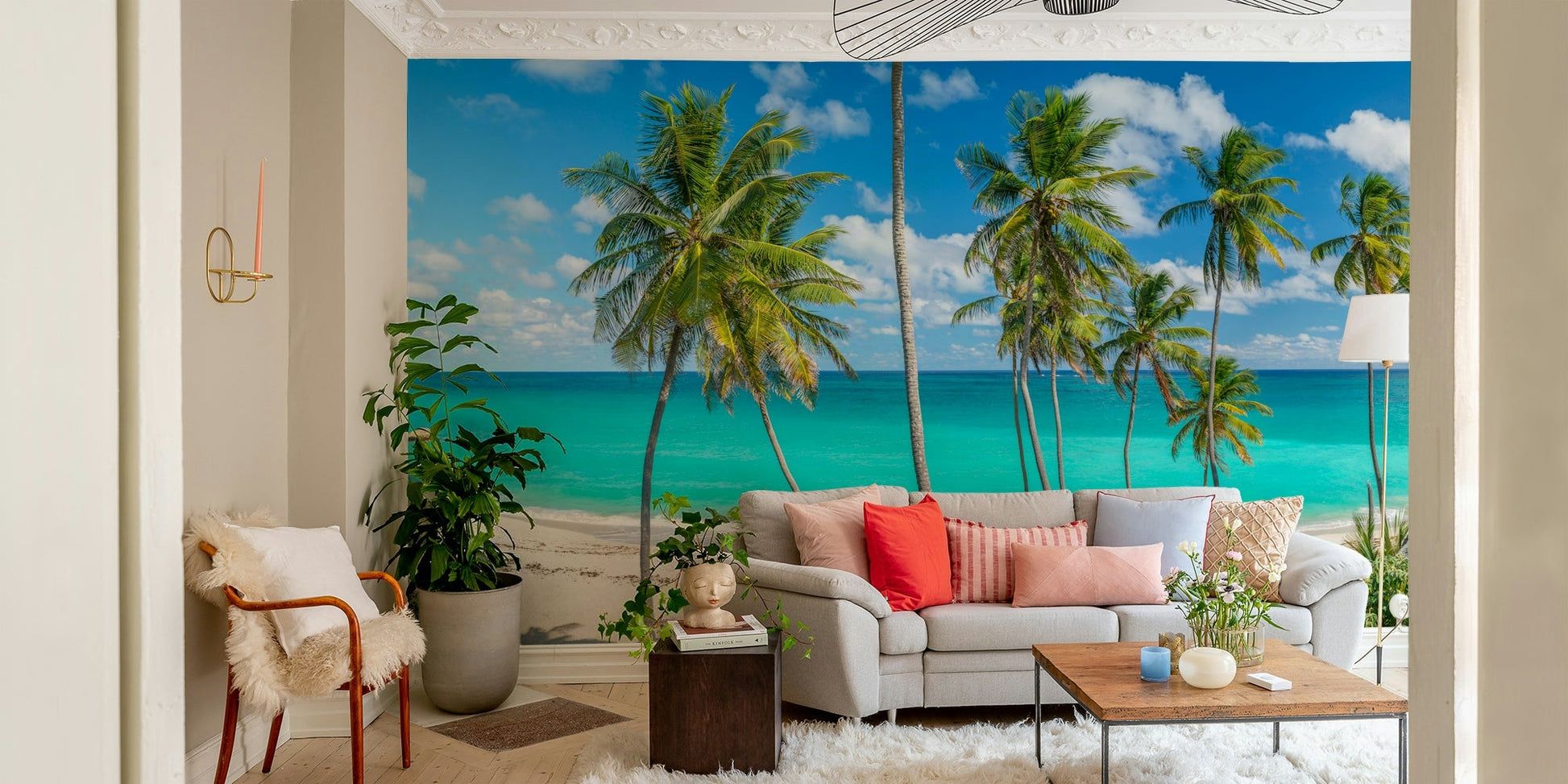 View of a beautiful tropical beach.

