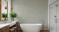 Smooth stone wall mural blending light and dark stone tones for contemporary or minimalist interiors.