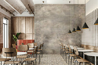 Wall mural with silver snake scale textures creating a bold and stylish effect.