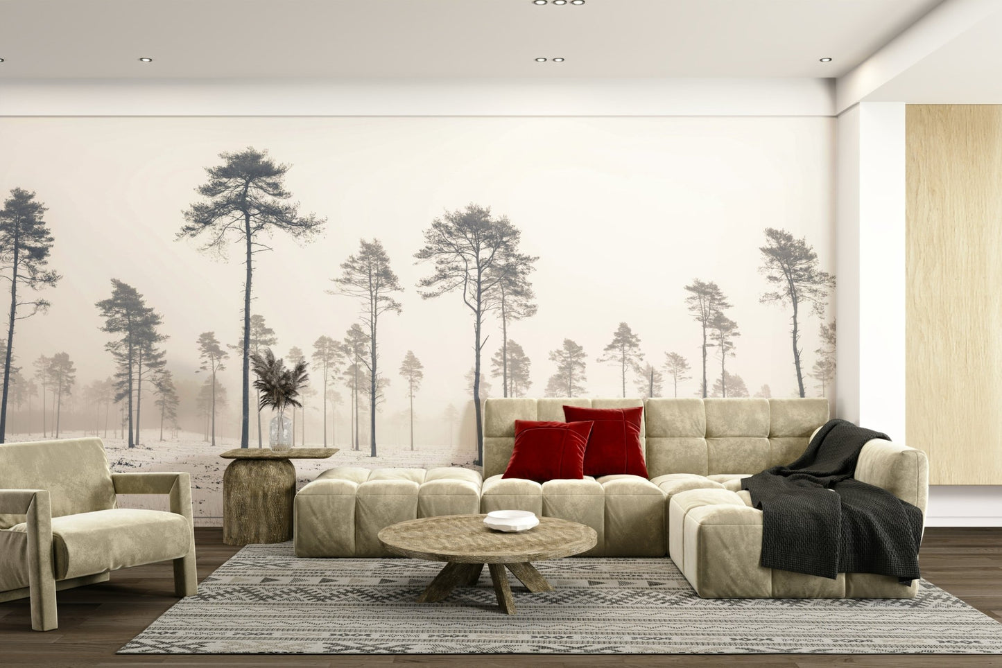 The atmosphere is serene and tranquil.

