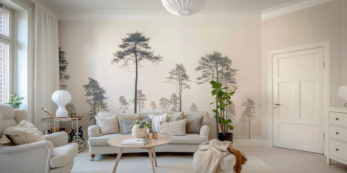 A soft mist or fog fills the background.

