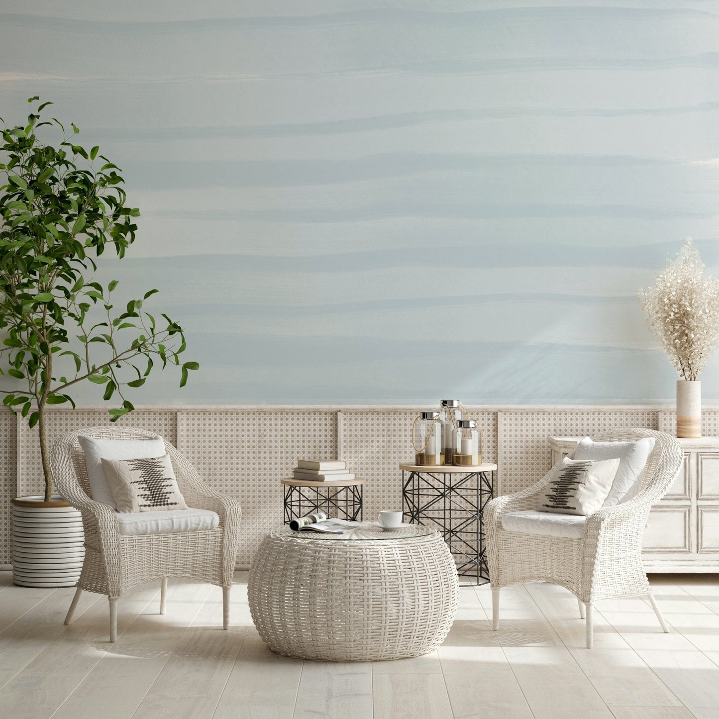 Soft Blue Tide Wall Mural - 2749518