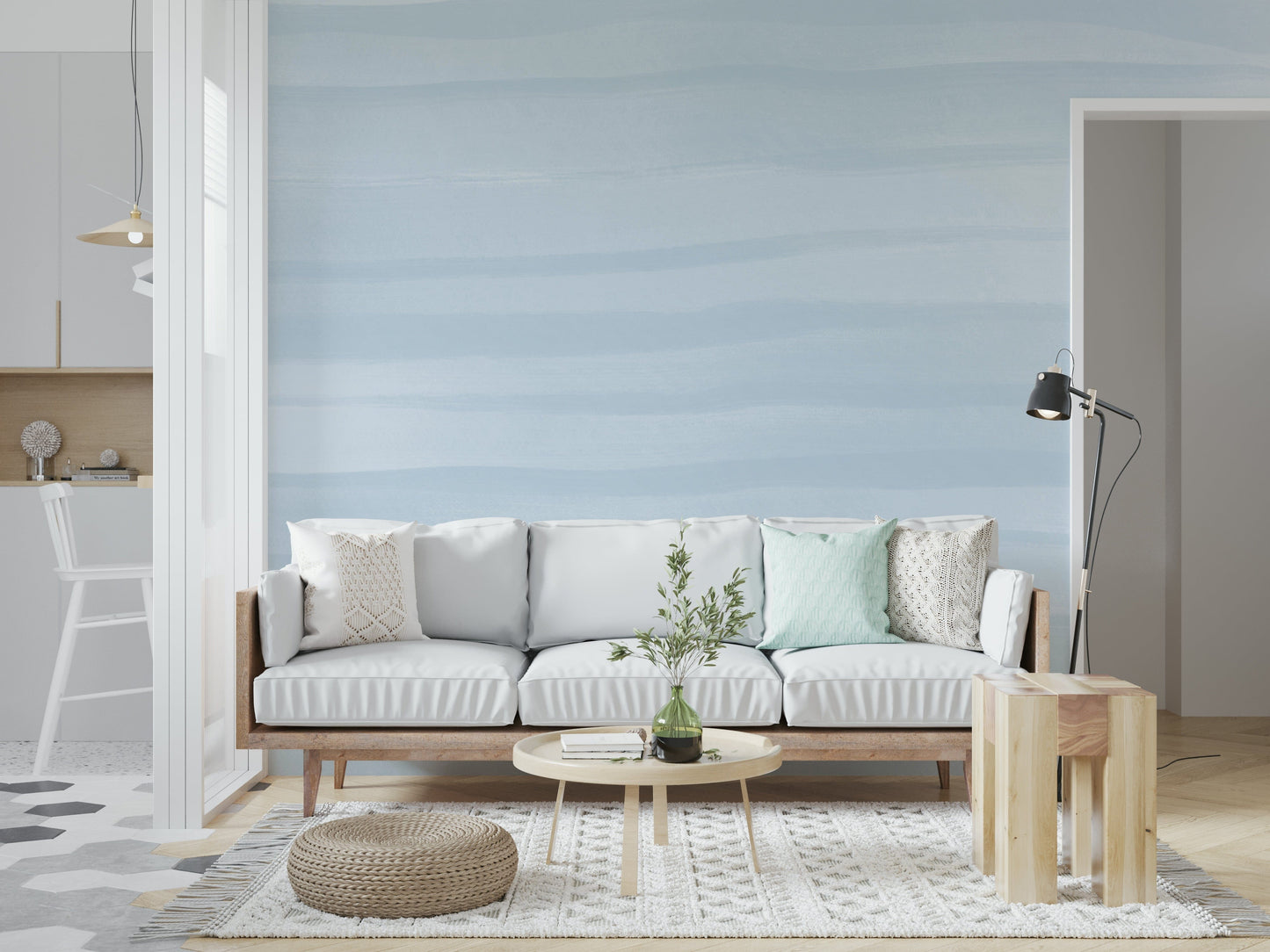 Soft Blue Tide Wall Mural - 2749518