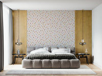 Textured soft-stroke wallpaper with blended, harmonious colors.