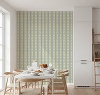 Soft Daisy Stripes Wallpaper⁠