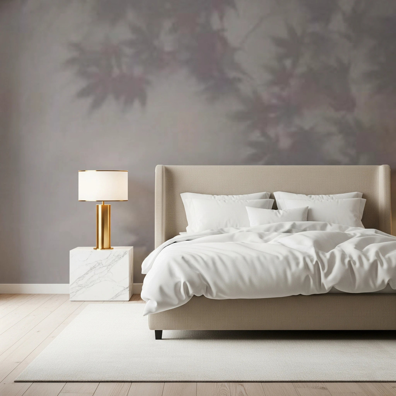 Soft Foliage Haze Wall Mural