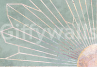 A high-quality serene geometric wall mural for walls.