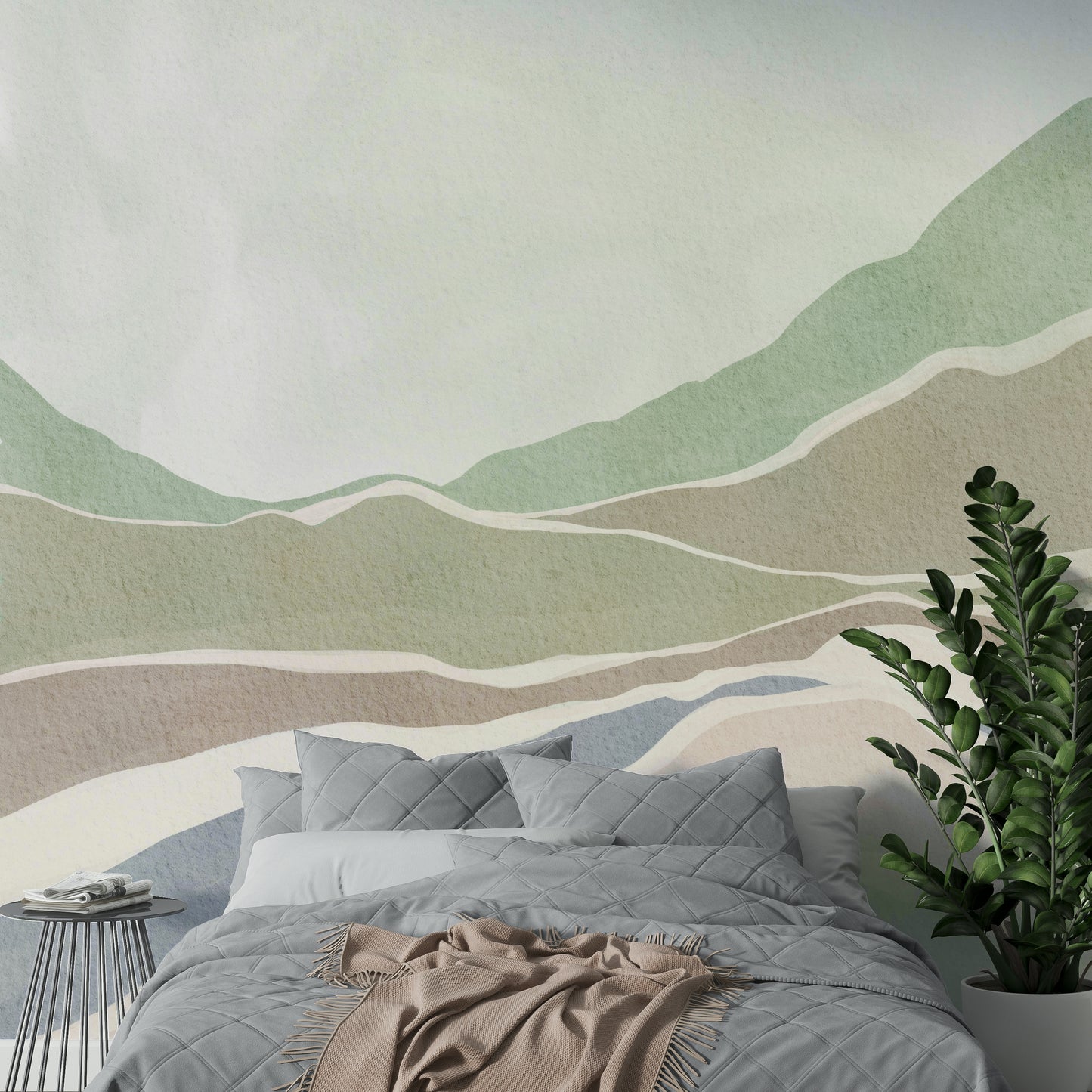 Bedroom calm mural

