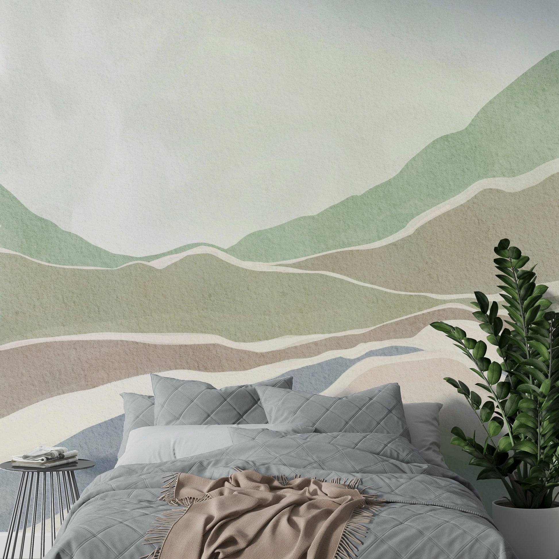 Bedroom calm mural

