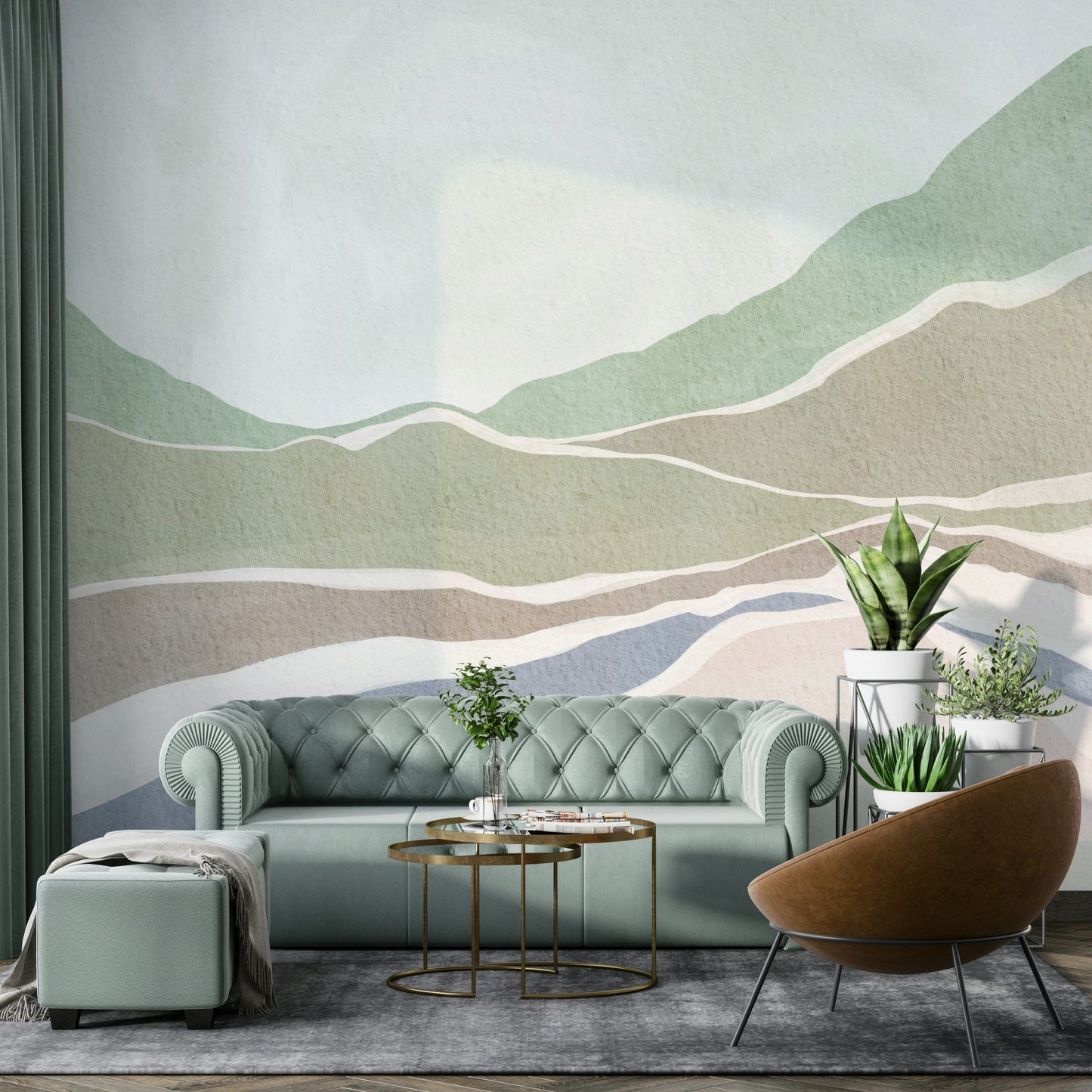 Durable natural wallpaper

