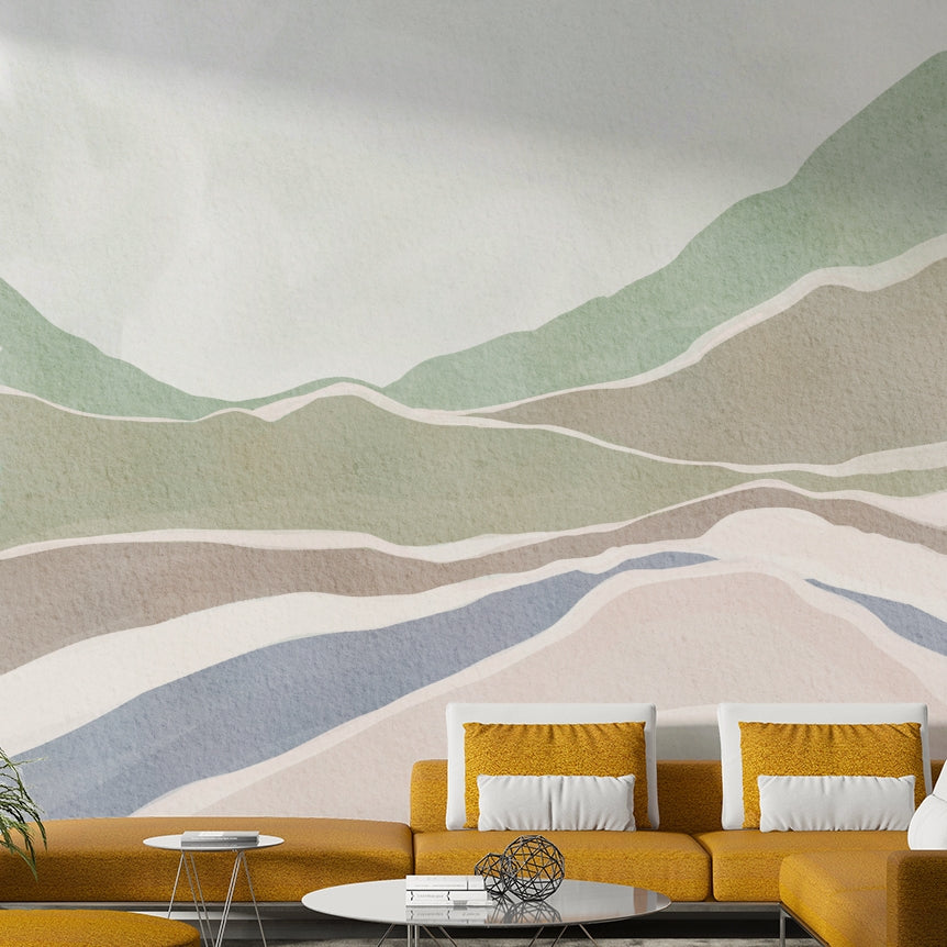 Gentle rolling hills wallpaper


