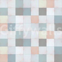 Soft Mosaic Tiles – Blue Mist Wallpaper⁠