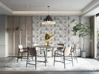 Soft Mosaic Tiles – Blue Mist Wallpaper⁠