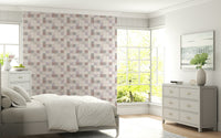 Soft Mosaic Tiles – Blush Beige-GreyBlue Wallpaper⁠