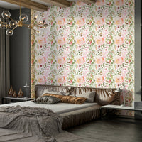 A beautiful modern art wall mural of delicate roses.

