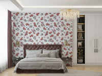 Hand-drawn floral wallpaper for walls

