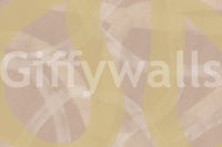 A beautiful modern art wall mural for a living room.

