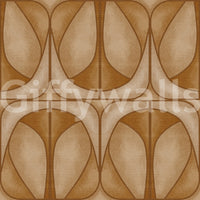 Sophisticated Softy Dèco Geometries Warm Caramel wall mural sleek geometric art.