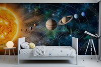 Solar System Symphony Wall Mural
