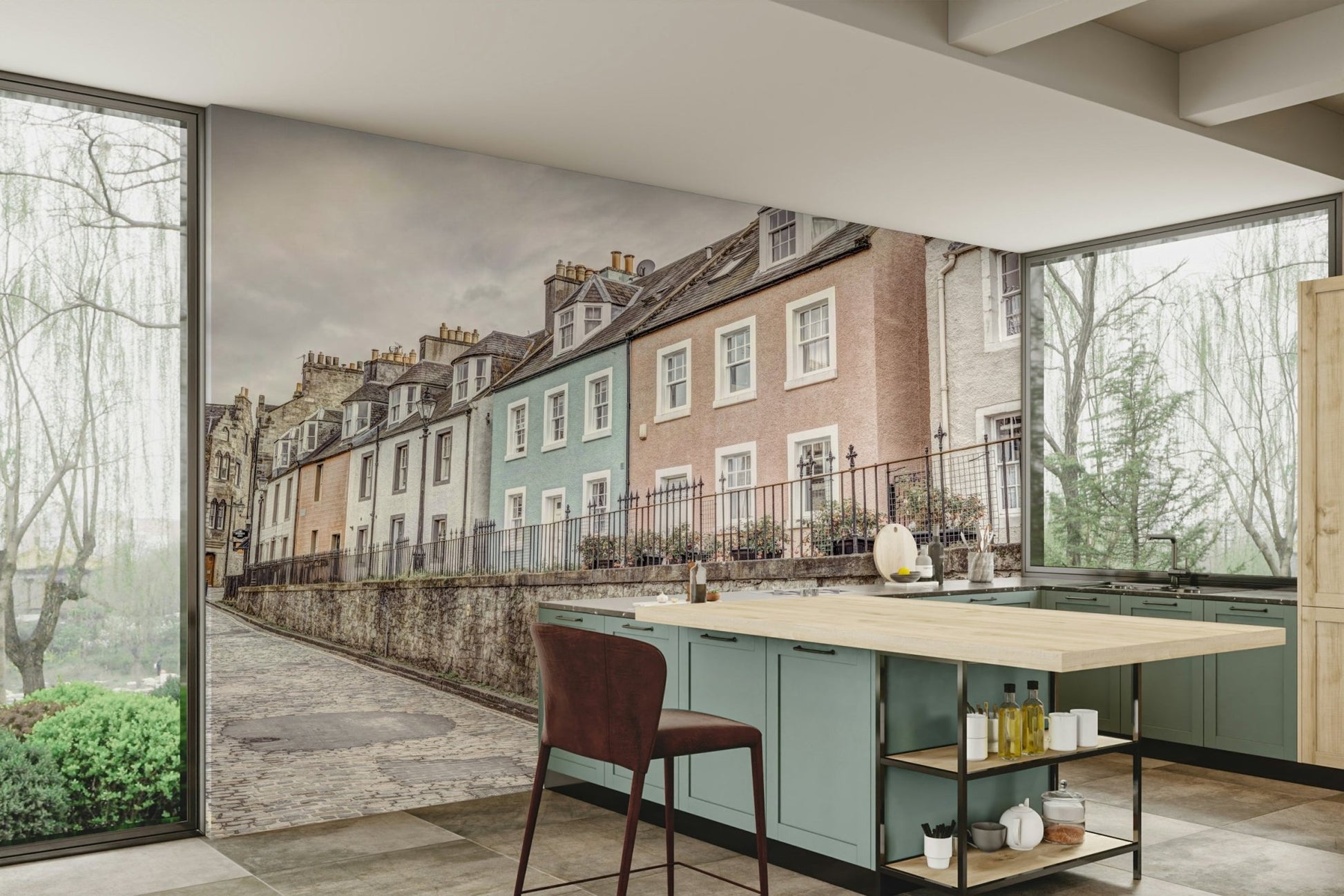 Scenic historic view for wall decor

