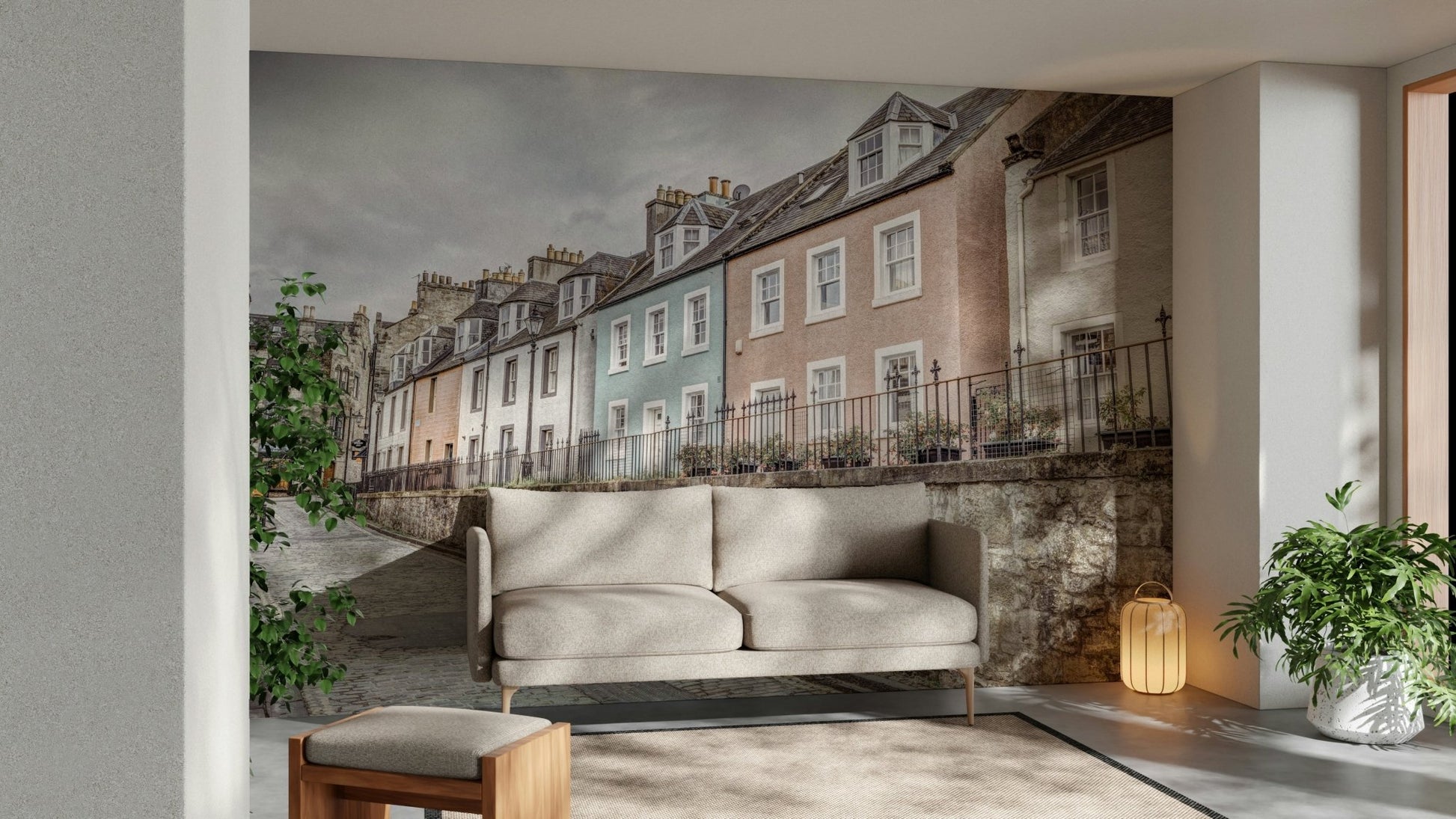Easy-to-apply mural wallpaper

