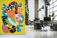 A classic abstract design wallpaper for walls.

