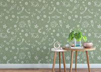 Space Voyage Kids Wallpaper for starry room decor