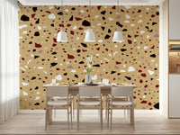 A serene abstract stone wall mural for your decor.