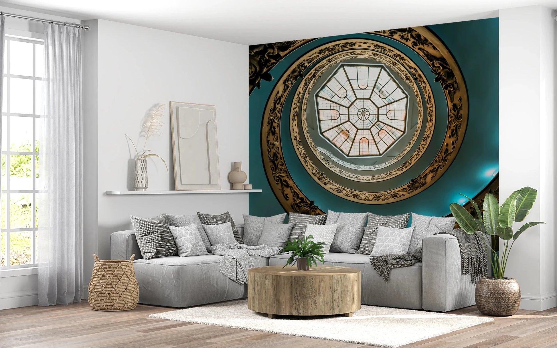 Spiraling Grandeur Wall Mural