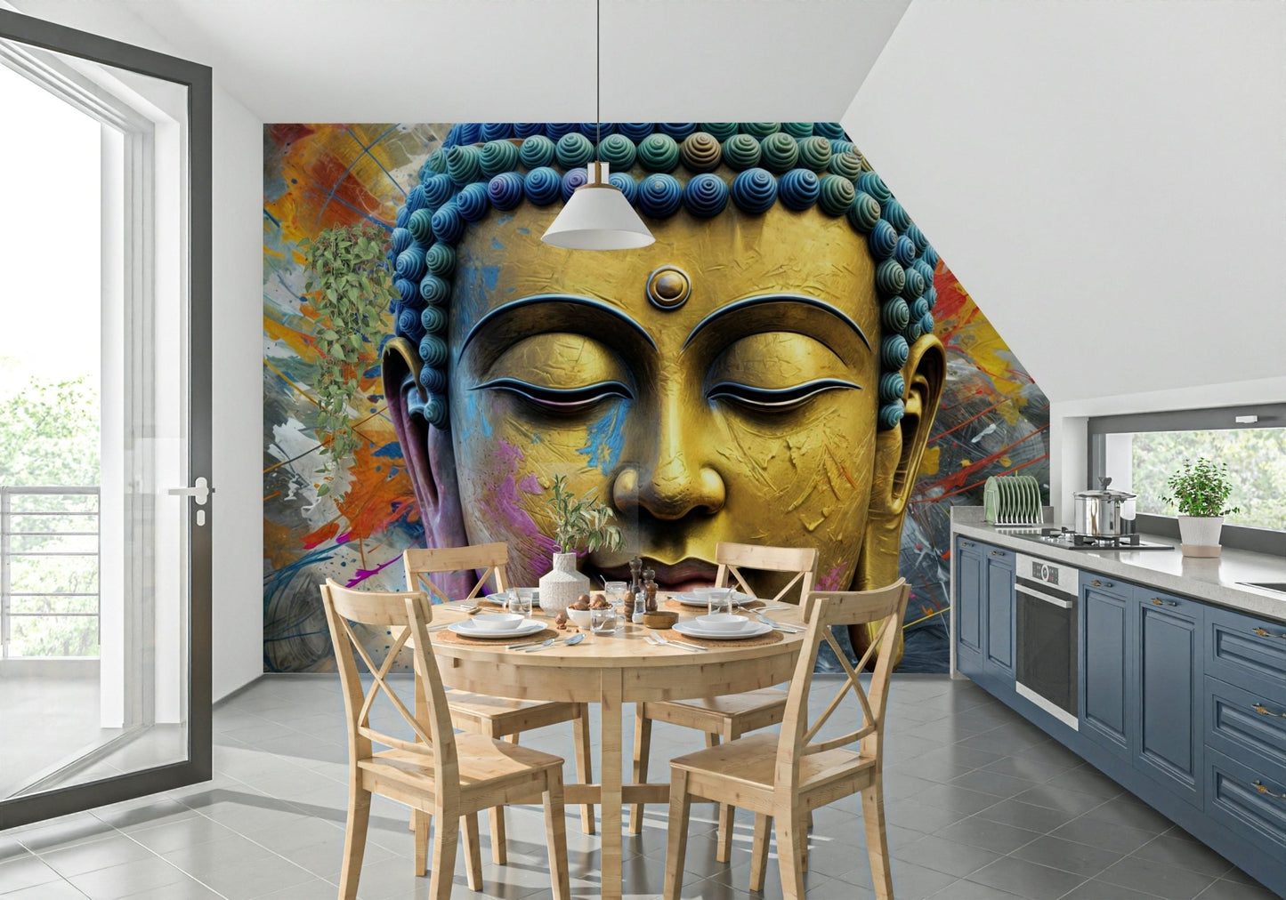 The composition is abstract and flowing.

