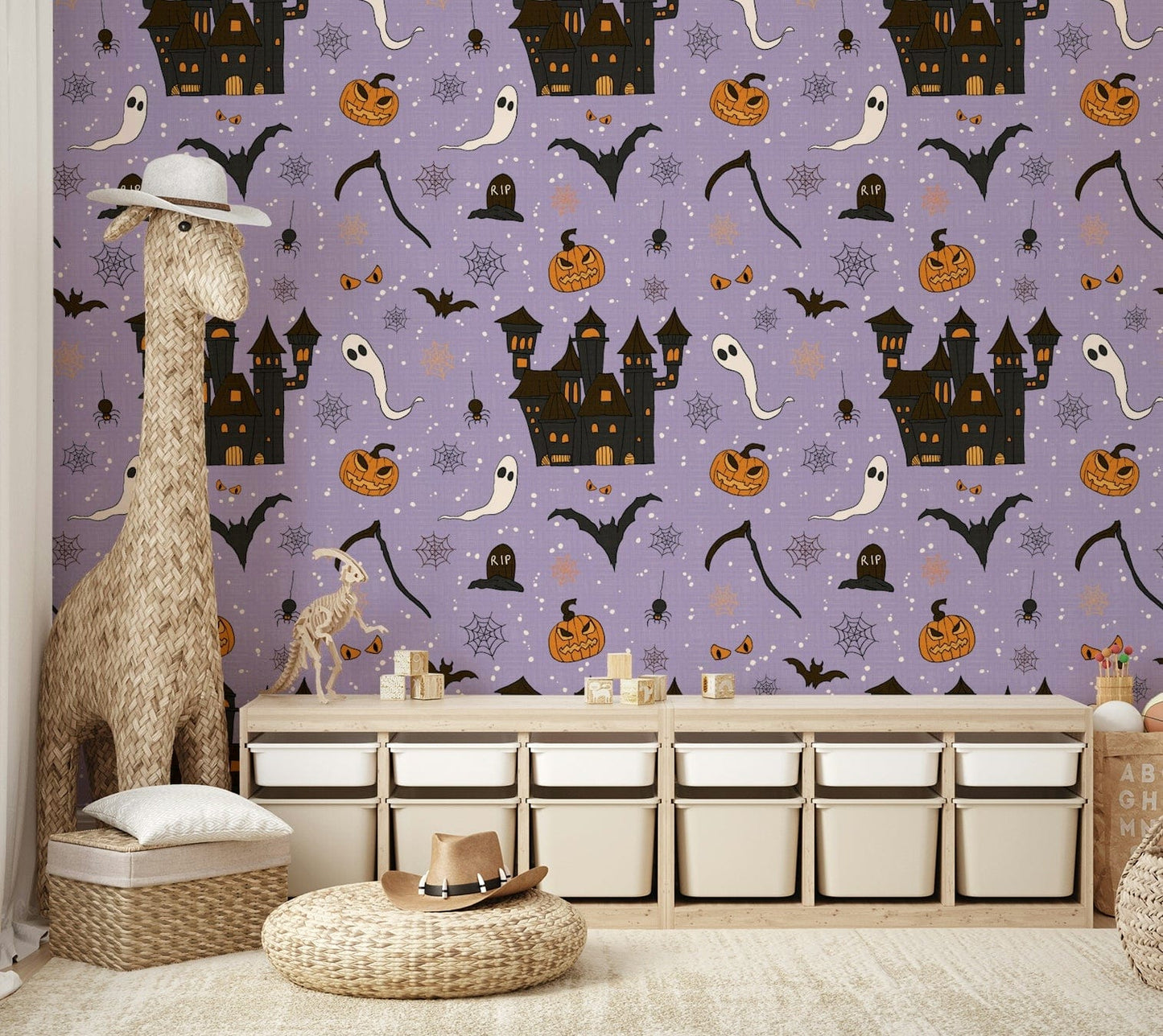 Phantom Castle Foggy Lavender dark wall art.
