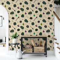 Boo! Halloween Fun Pearl ghost wall mural
