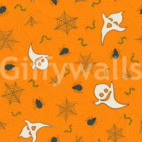 Halloween Haunt Party eerie mural wallpaper
