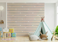 Vibrant spooky-season stripe pattern for holiday-themed walls.