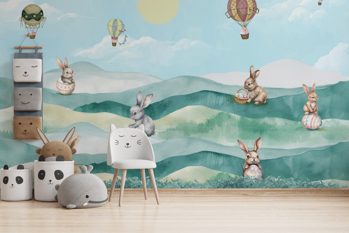 Spring Bunny Easter Egg Wallpaper