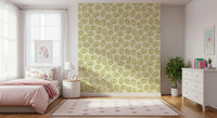 Springtime Leaves Wallpaper – Energetic leaf pattern evoking new growth and seasonal freshness.
