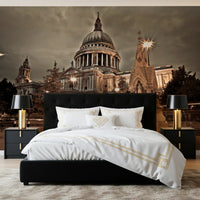 St Pauls Sepia Wall Mural