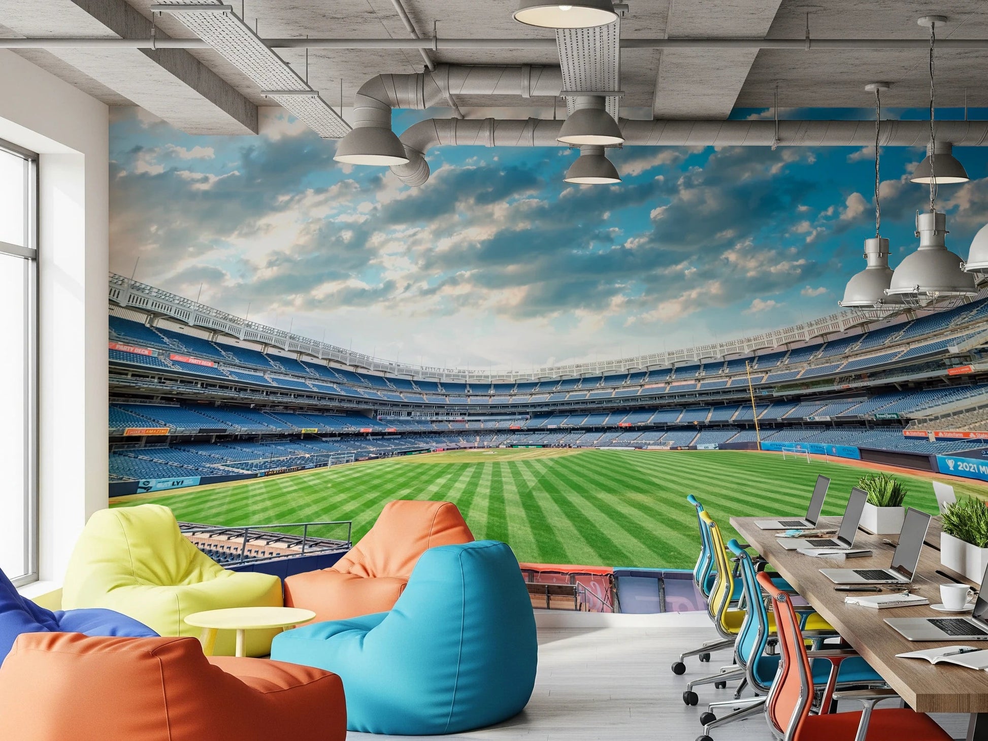 Stadium View Wall Mural
