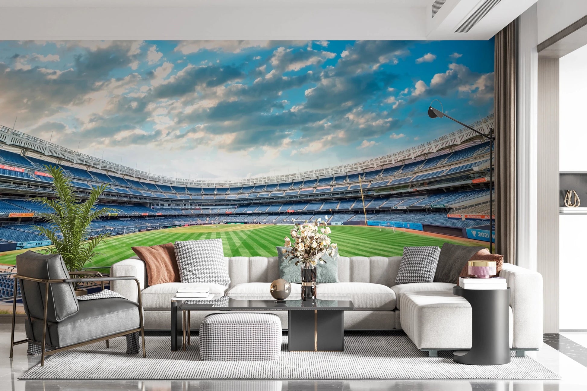 Stadium View Wall Mural