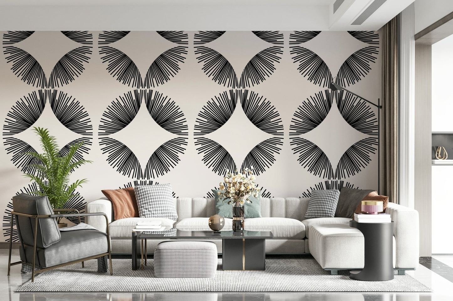 Starburst Deco Wallpaper⁠