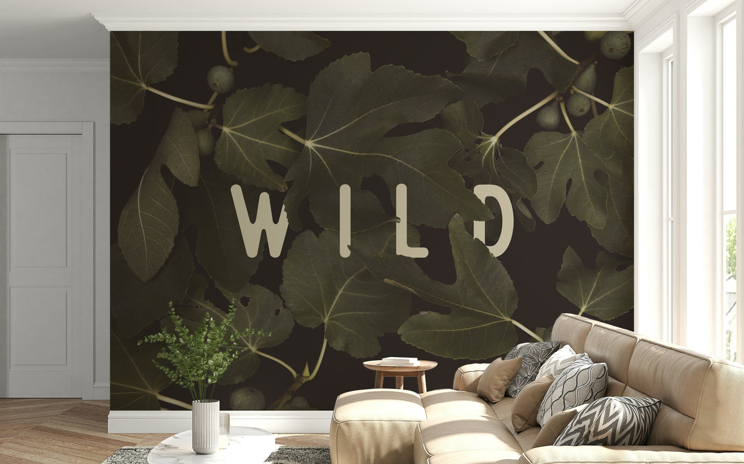 Fig Leaves: Stay Wild Wall Mural -2489734